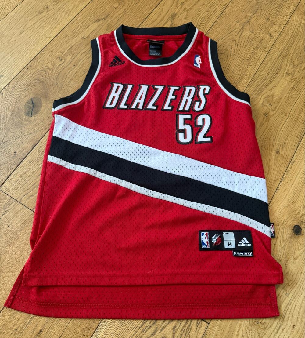Adidas Portland Trail Blazers Greg Oden #52 Youth Medium Stitched NBA Jersey Red
